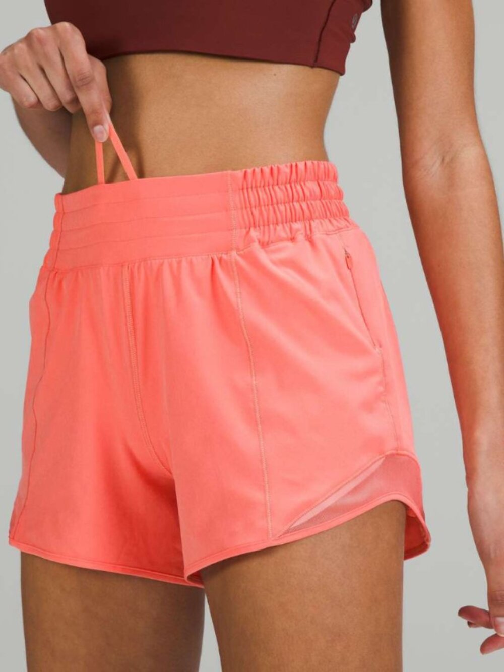 Hotty Hot High-Rise Lined Short 2.5" - Raspberry Cream - Size 0